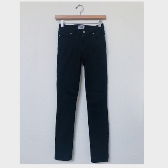 PAIGE Verdugo Ultra Skinny Jeans in Black (25) - Picture 1 of 3